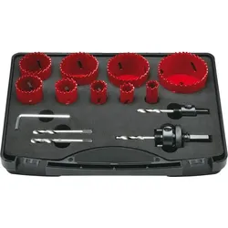 FORMAT Lochsägen Set M42 16-67mm mit Zubehör HSS Bi