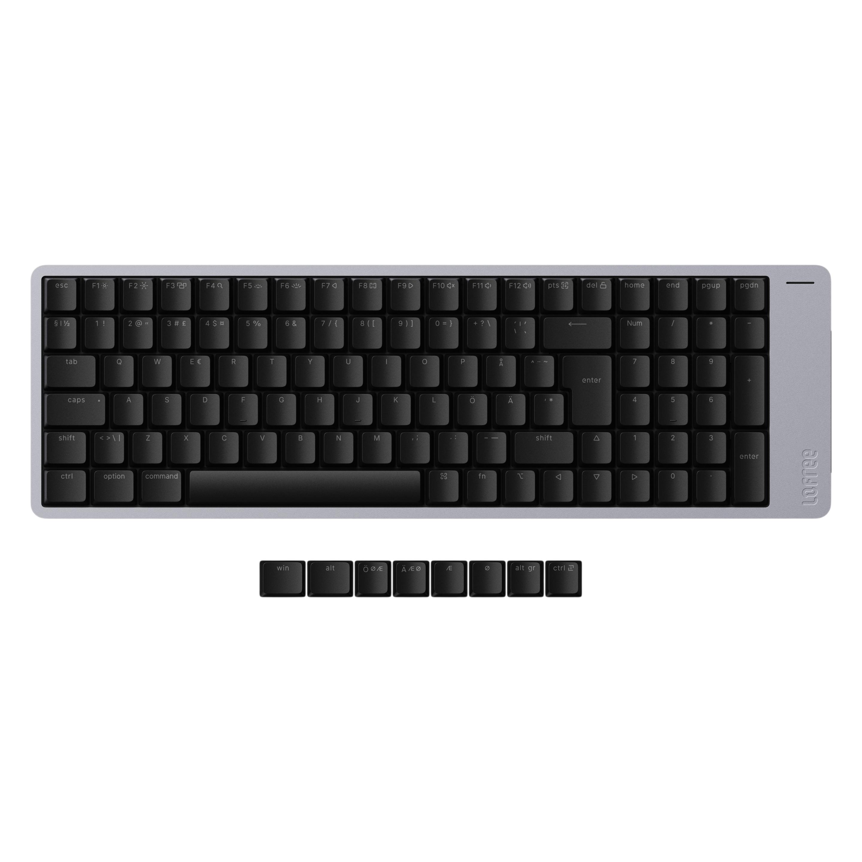 Lofree Flow 2 100 (DE, Kabelgebunden, Kabellos) (OE926FLOW2 BLACK 100 PULSE ISO-EU)