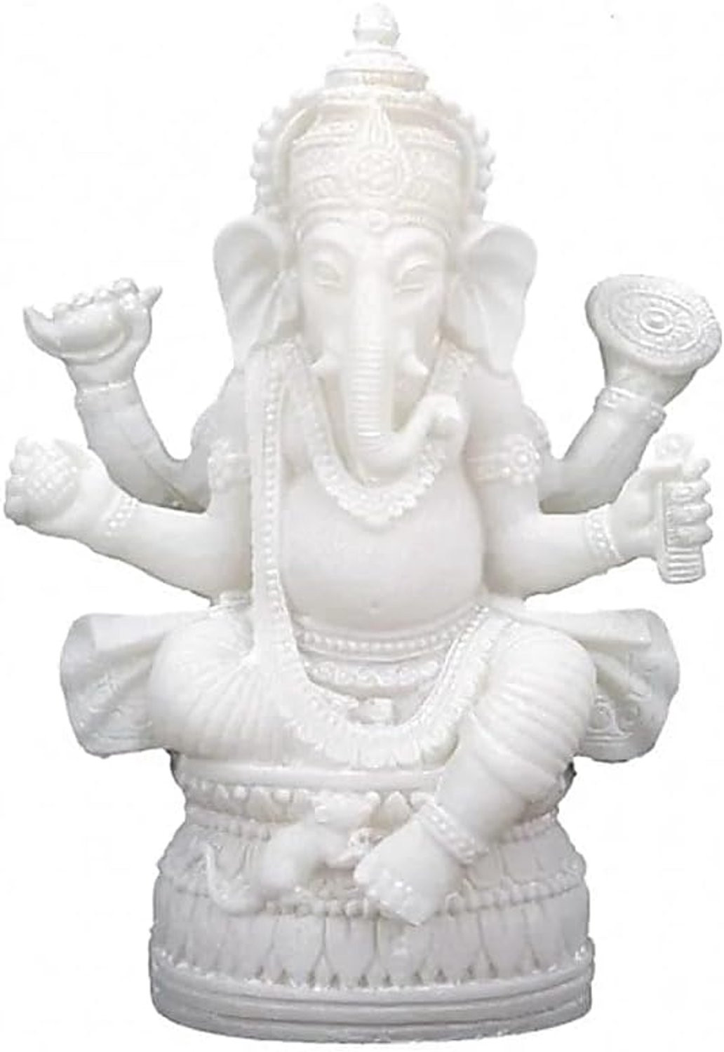 Luxento Ganesha beeld witte olifant 17 cm