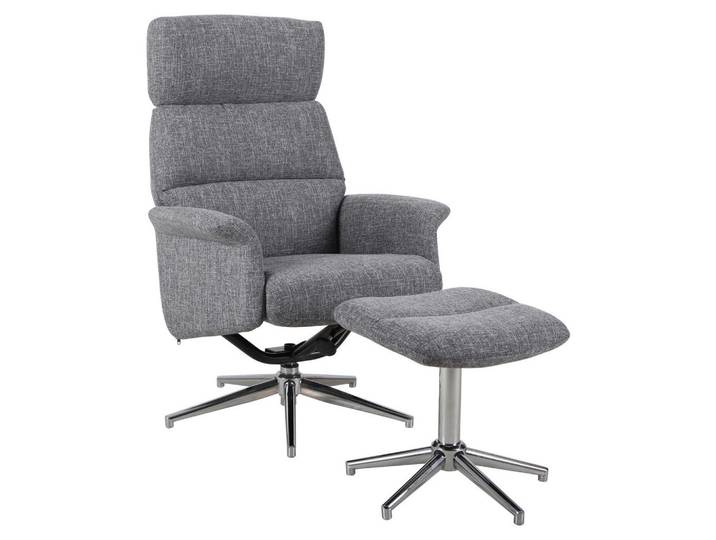 Carryhome Relaxsesselset, Grau, Metall, Uni, 74x106-96x72-101 cm, Wohnzimmer, Sessel, Relaxsessel