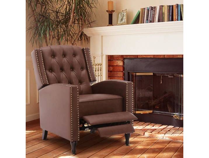 Fauteuil Reclinable Ergonomique – Confort Ultime pour Salon et Détente en Marron
