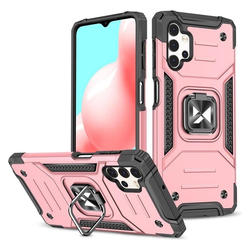Wozinsky Ring Armor Armored Hybrid Case Cover + Magnetic Mount for Samsung Galaxy A73 gold (Samsung Galaxy A73 5G) (Wozinsky Ring Armor Samsung A73 Gold)
