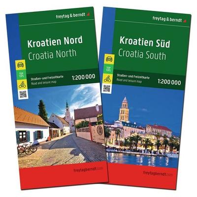 freytag & berndt Straßenkarte Kroatien Set 1:200.000, Sonstige von , KOMPASS Freytag & Berndt, 978-3-7079-2462-6