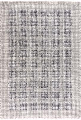 Alora Decor Wondrous Distressed Checkerboard Hand-tufted Wool Rug