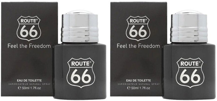 Route 66 Feel the Freedom - 2 x 50ml Eau De Toilette Spray