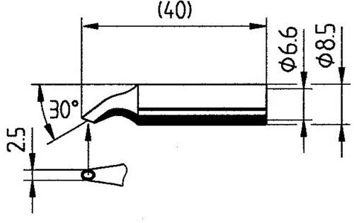 Ersa 0832HD Lötspitze Spitzen-Größe 2.50mm Inhalt 1St.