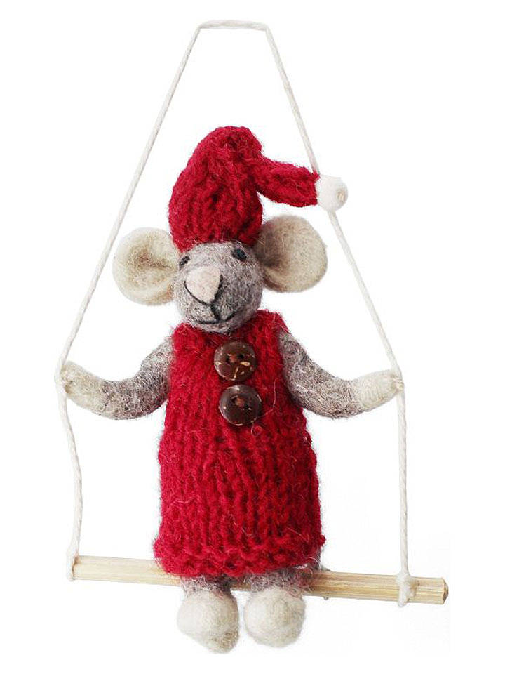 Gry & Sif Dekoanhänger "Boy" in Rot - (H)12 cm - onesize