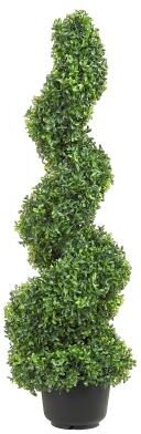 Kodotan sofa 2 pcs. Artificial Boxwood Tower Topiary Spiral Artificial Plant 91cm high Decorative Plant Green Plastic PE Iron Topiary Plants
