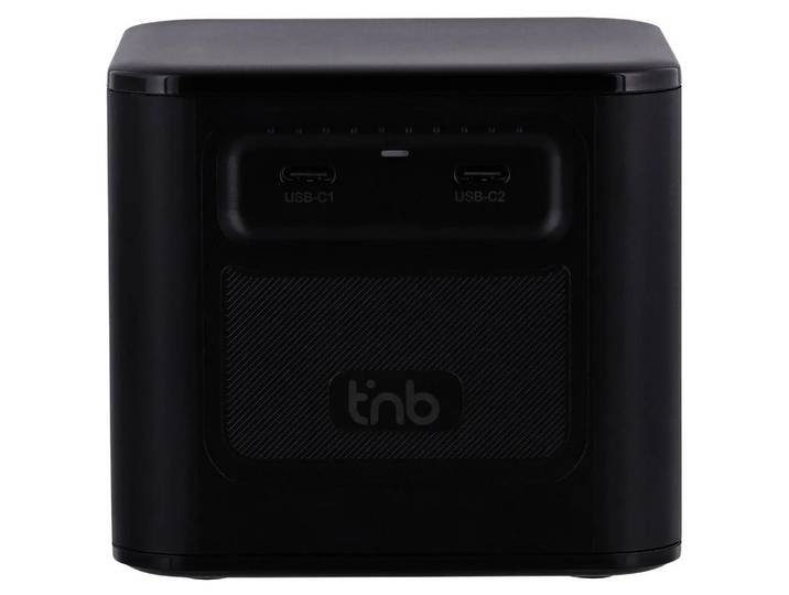 T'nB - Station de charge de avec 8 ports de Charge\, technologie PD 3.1\, 380 W\, 6 ports USB-C et 2 ports USB-A\, format compact\, couleur noir