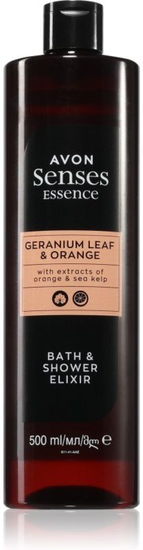 Avon Senses Essence Geranium Leaf & Orange essence de bain 500 ml