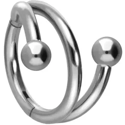 Titan Segmentring Clicker mit Innengewinde 3 RINGE + 2 KUGELN