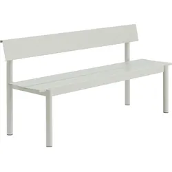 Linear Steel Gartenbank 170 cm, hellgrau