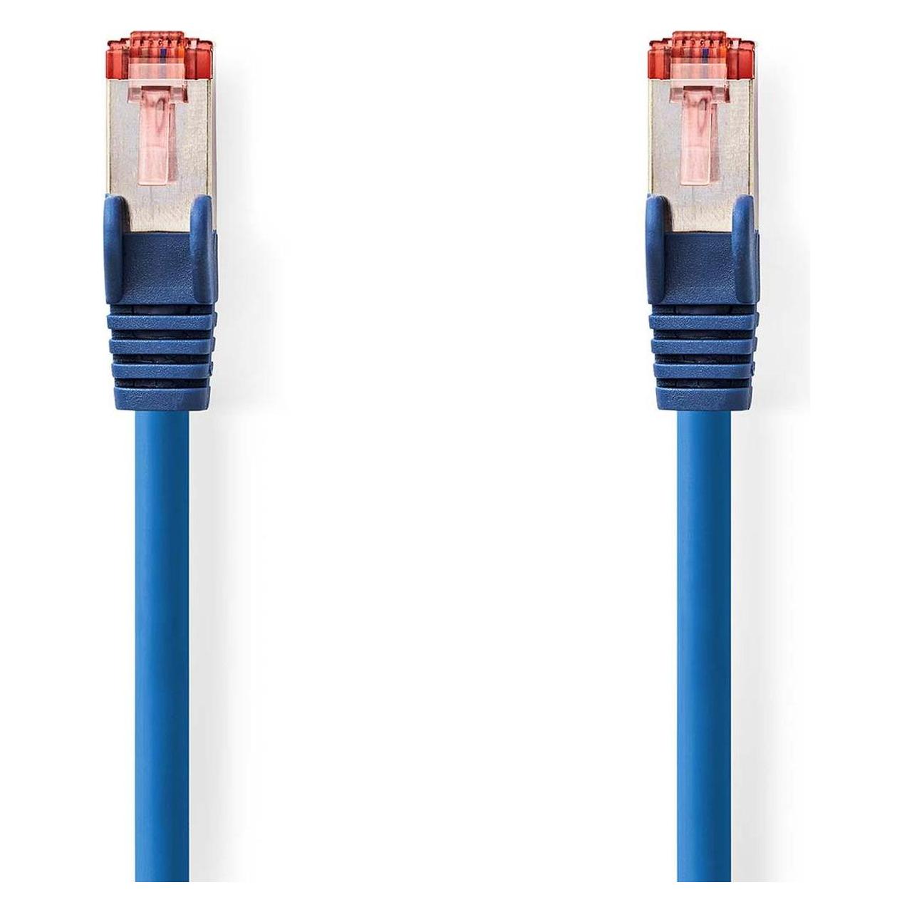 Nedis CAT6-Netzwerkkabel | RJ45 Stecker | RJ45 Stecker | S/FTP | 1.00 m | Rund | LSZH | Blau | Label (S/FTP, CAT6, 1 m) (CCGL85221BU10)