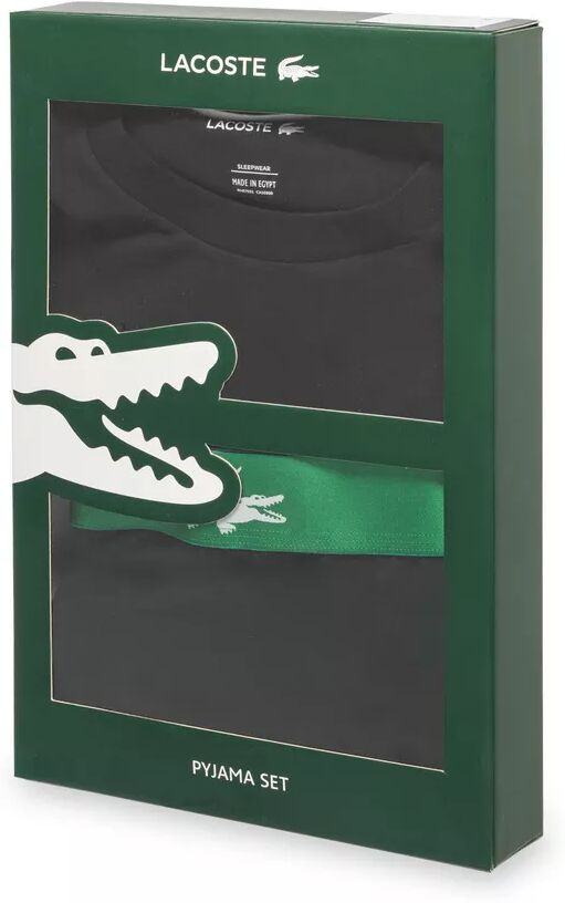 Lacoste - Pyjama-Set lang, langarm, für Herren, Black, Größe M
