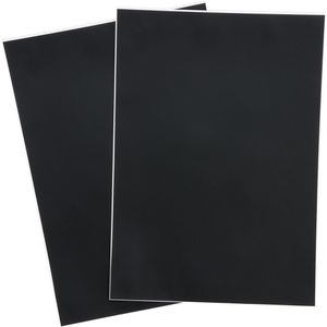 TimeTex Tafelfolie 62846, selbstklebend, A4, 21 x 29 cm, schwarz, 2 Stück