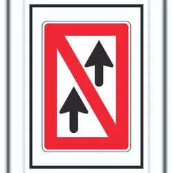 HB-Druck Allgemeines Überholverbot Symbol A1 (594x841mm)