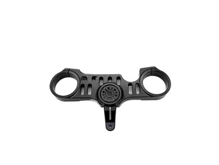Obere Gabelbrücke， Für QJMOTOR SRK 921RR Teile Motorrad CNC Gabel Senkung Triple Tree Front End Obere Klemme Gabelführung Gabelbrücke，(1Set-Black)
