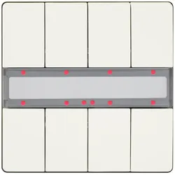 Siemens UP 287/14 Taster, 4-fach m. Status-LED, titanweiß 5WG12872AB14 UP28714