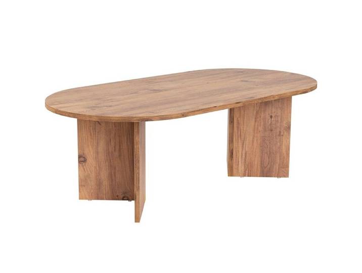 Table basse ovale effet Bois 119 cm - Orane