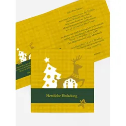 Weihnachtseinladung geschäftlich selbst gestalten mit Spruch und Fotos im Onlinedesigner bei Meine-Kartenmanufaktur.de