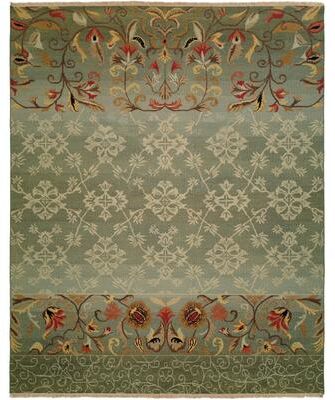 KALATY Transitional Multi-Colored Flatweave Wool Area Rug