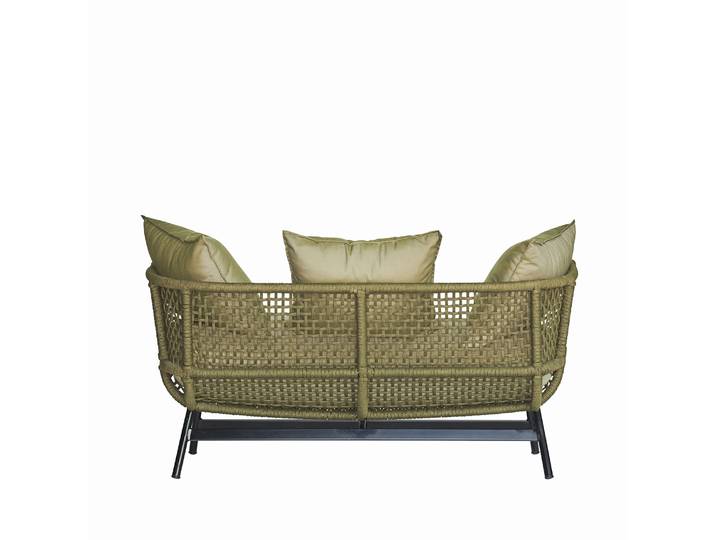 Jan Kurtz Suka Sofa Aluminium schwarz/PPL inkl. Kissenset
