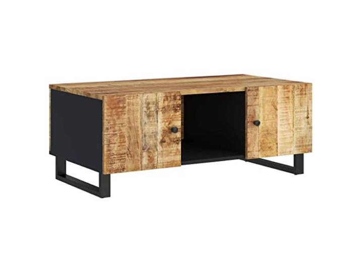 Couchtisch 100x54x40cm Mango und Material Holzwerkstoff Mangoholz, stabile Konstruktion, Pflegeleicht, universelles Design, Wohn- und Wohnzimmer