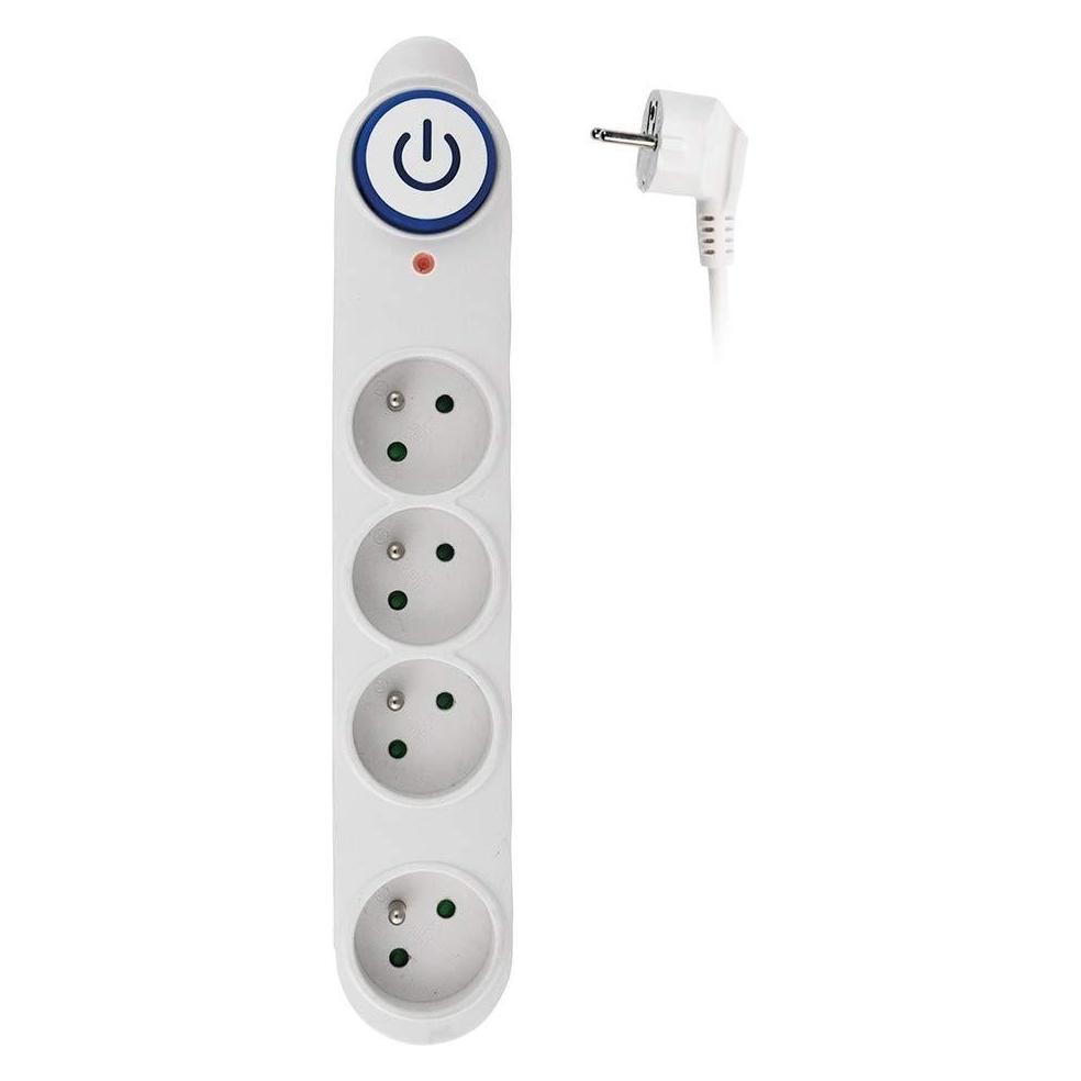 Olight Solight surge protection, 150J, 4 sockets, 1.5m, white (4x, CEE 7/3, 1.50 m) (8592718012342)