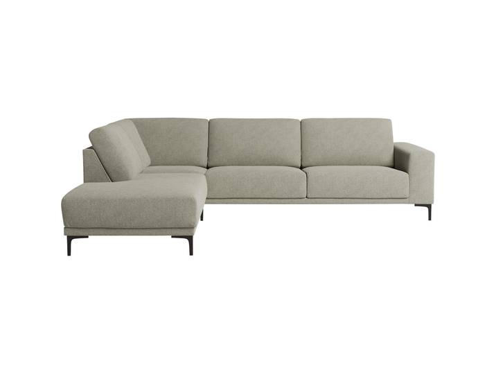 Modernes Ecksofa Bivio Stoff graubeige B 289 cm T 210 cm - Material: Polyester/Polypropylen - Ecksofa