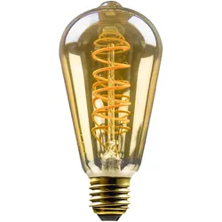 HWH LED FlexFilament Lampe ST64, 300°, E27, 4,8W, 2200K, 380lm BLU-44981