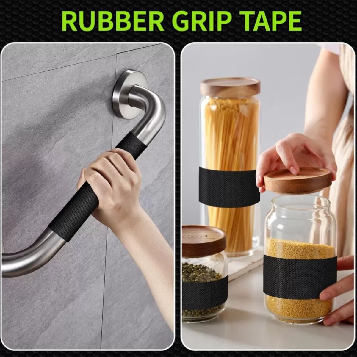 INF Anti-Rutsch PU Leder Griffband für Game Controller, Maus, Handy - 10cm x 3m