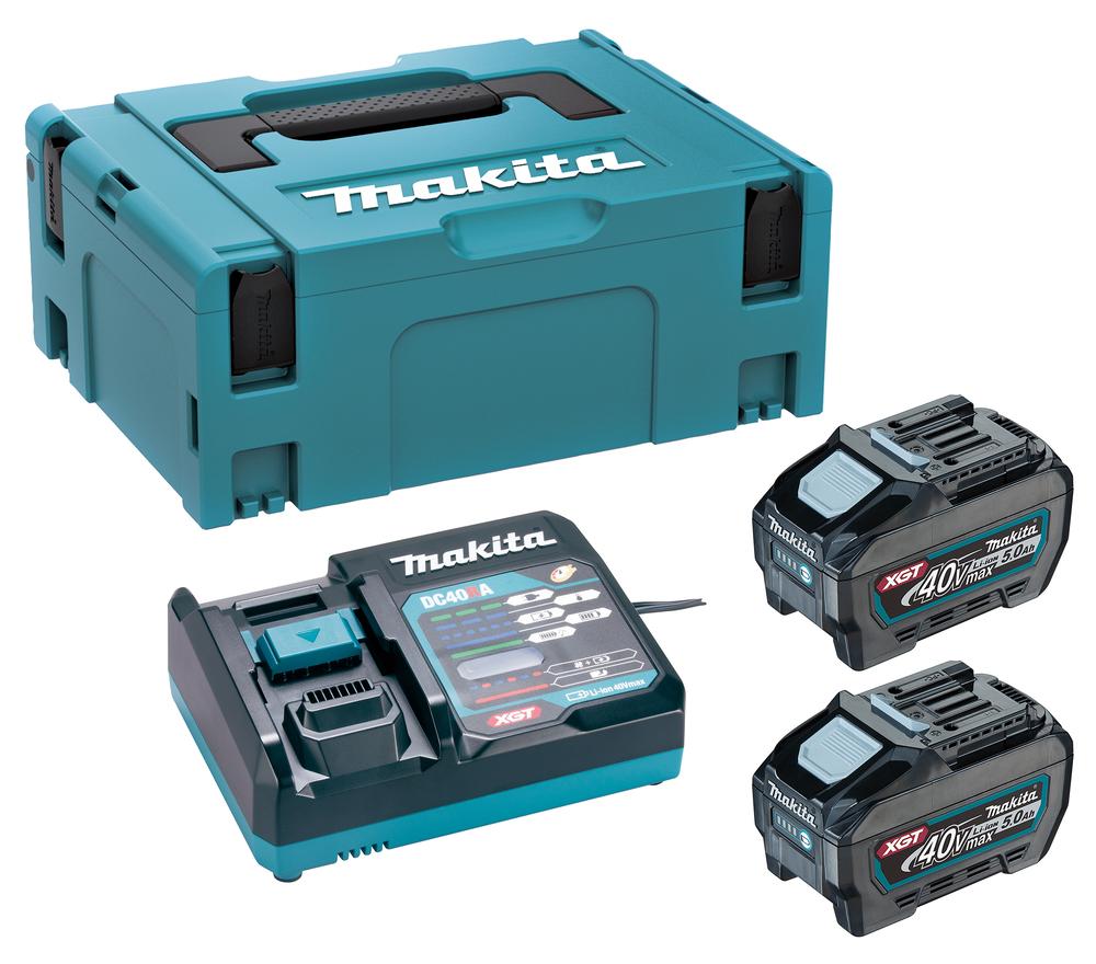 Akkupaket XGT, bestehend aus 2x BL4050F Akkus + 1x DC40RA Ladegerät, in MAKITA-Koffer - MAKITA - EUCPSKGRT2J