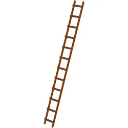 Munk, Leiter + Gerüst, Dachleiter Holz 12 Sprossen (Gerüst, 336 cm)