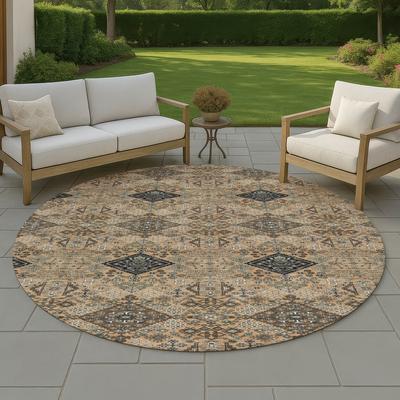 Addison Rugs Machine Washable Indoor/ Outdoor Global Flory Chantille Rug