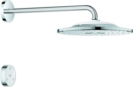 Grohe set de douche de Rainshower chromé , bras de douche 42,2 cm, 2 types de jets