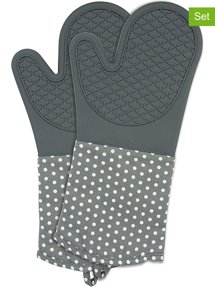 Wenko 2er-Set: Topfhandschuhe in Grau - (L)37,5 x (B)18,5 cm - onesize
