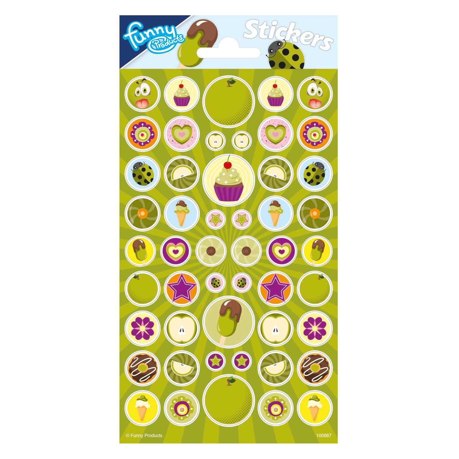 Totum Aufkleberblatt mit Duft - Apfel (50 Sticker) (20110510)