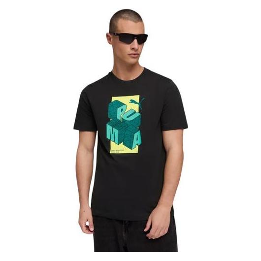 Puma Schwarzes T-Shirt Mit Grafik (L) (70051665)