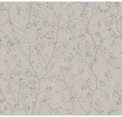York Wallcoverings Luminous Branches Grey & Silver Wallpaper