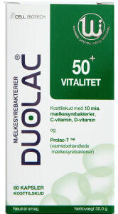 Duolac 50+ Vitalitet Kosttilskud 60 stk