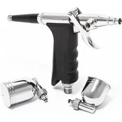 Wiltec Airbrushpistole Spritzpistole Druckluft Typ 116 Double Action Funktion Düsen