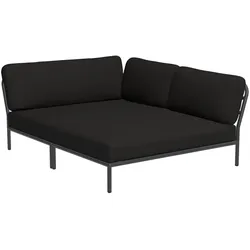 LEVEL Outdoor Eck-Sofa Lounge-Modul 5 Kohle Dunkelgrau Rechts
