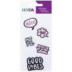 6x Heyda, Sticker, Textil-Sticker Vibes (1 Sticker)