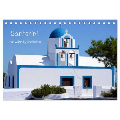 Santorini (Tischkalender 2027 DIN A5 quer), CALVENDO Monatskalender