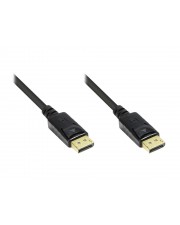 Good Connections Anschlusskabel DisplayPort 1.2 Stecker inkl. Verriegelungsschutz vergoldet schwarz 3m 3 m 20-polig Kupferdraht (4810-030G)