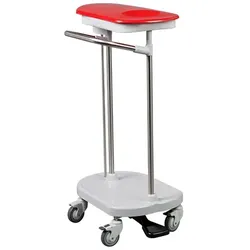 Wäschewagen MULTICART 1-Fach Wäschesammler Plus koppelbar, mit Deckeln, Tretvorrichtung, Schiebegriff