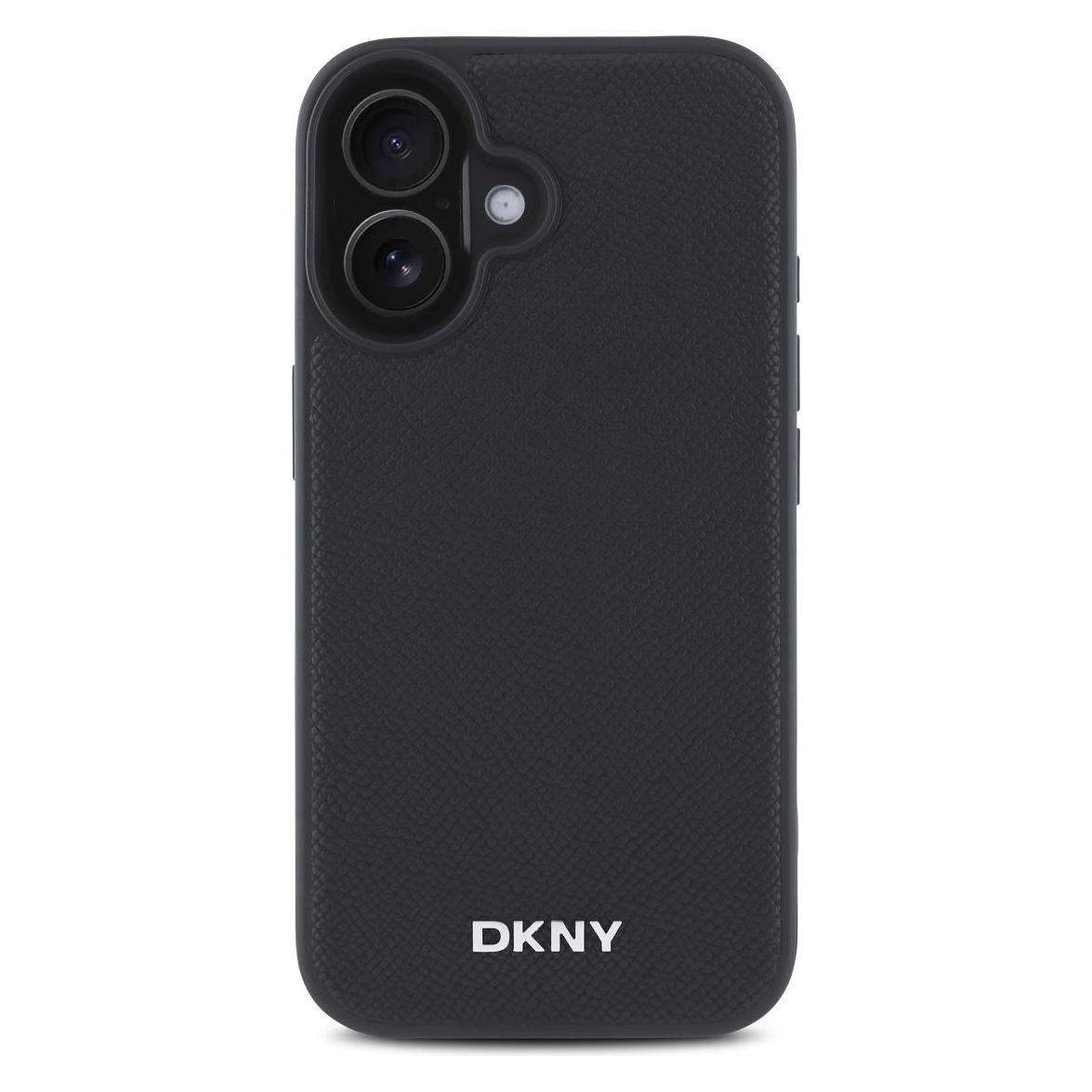 DKNY Silver Metal Case (Apple iPhone 16 Plus) (DKHMP16MPGHLMK)