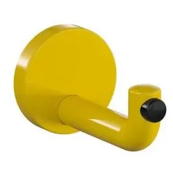 Hewi 477 Wandhaken 477.90.03518 100mm, Türpuffer schwarz, senfgelb