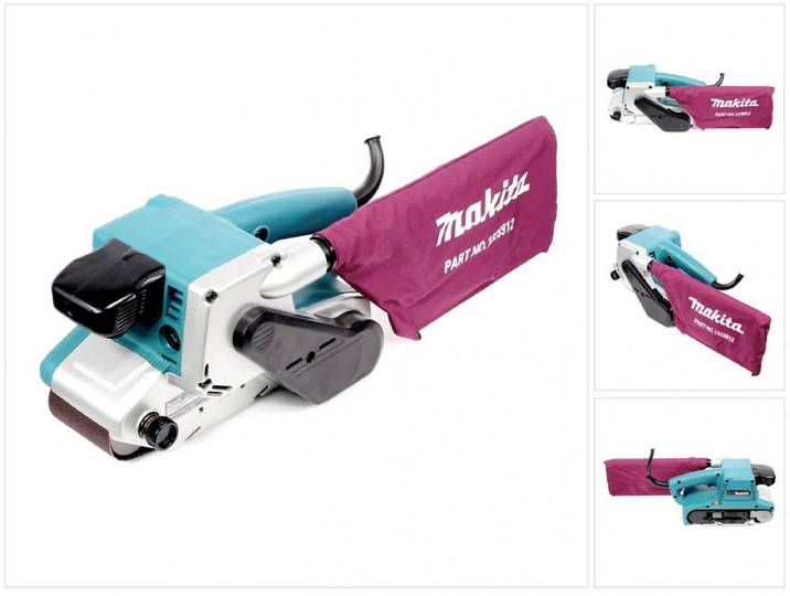 Ponceuse à bande Makita 9903 pour bande abrasive de 76 x 533 mm avec sac à poussière