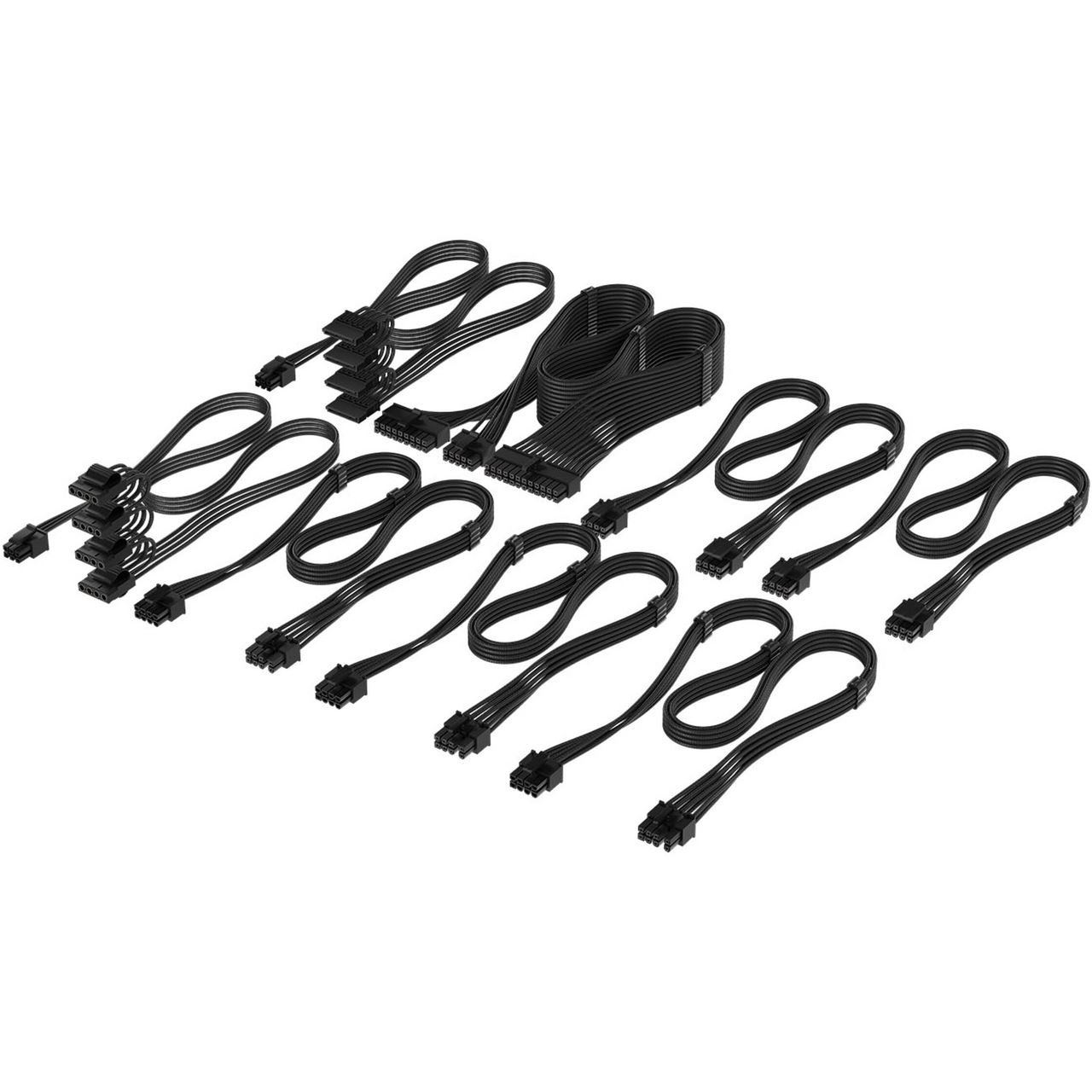Corsair DC Cable Pro Kit, Individually Sleeved, Black